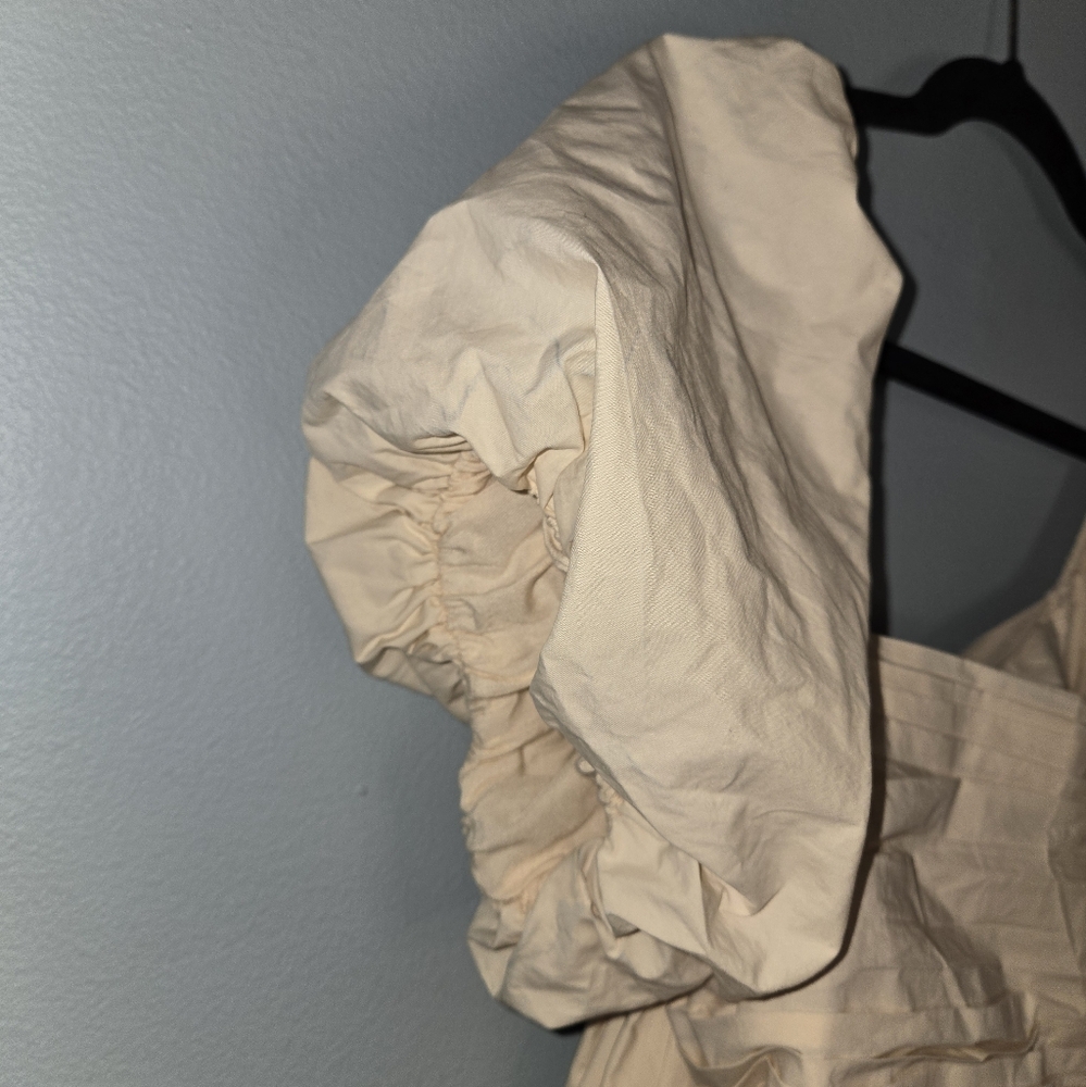 En Saison Cream Puff-Sleeve Mini Dress - Picture 3 of 8